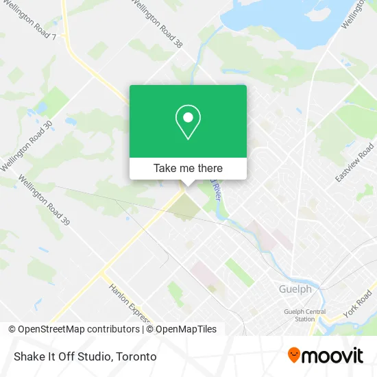 Shake It Off Studio map