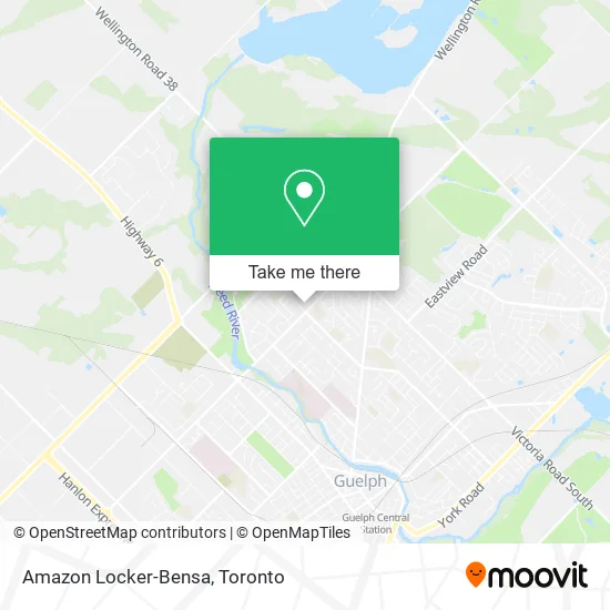 Amazon Locker-Bensa map