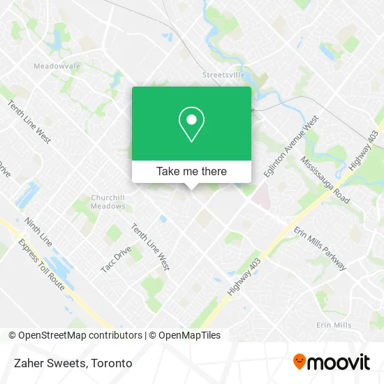Zaher Sweets map