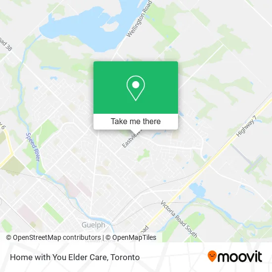 Home with You Elder Care map