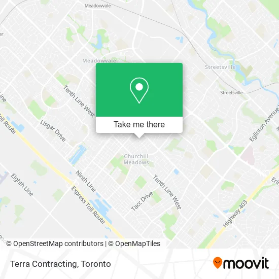 Terra Contracting map