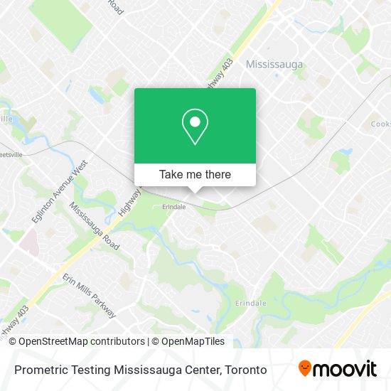 Prometric Testing Mississauga Center plan