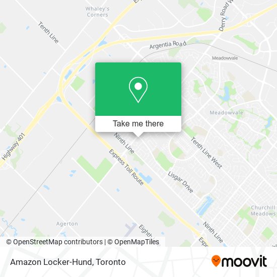 Amazon Locker-Hund map
