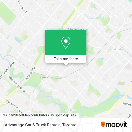 Advantage Car & Truck Rentals map
