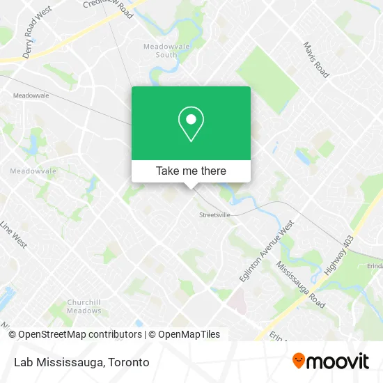 Lab Mississauga map