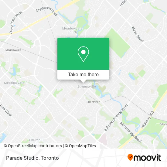 Parade Studio map