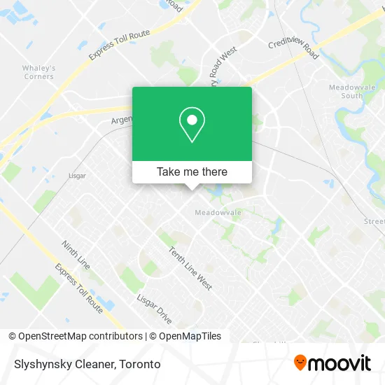 Slyshynsky Cleaner map
