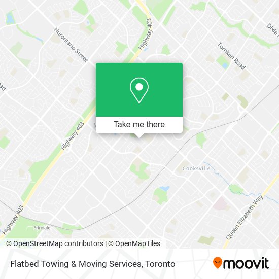 Flatbed Towing & Moving Services map