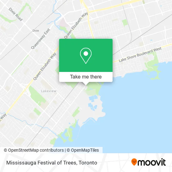 Mississauga Festival of Trees map
