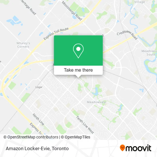Amazon Locker-Evie map