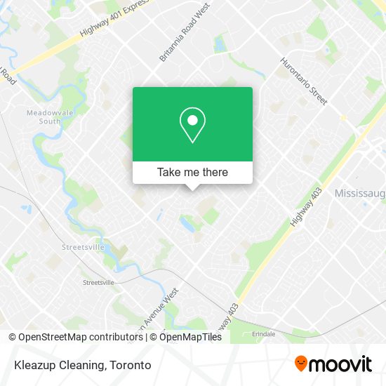 Kleazup Cleaning map