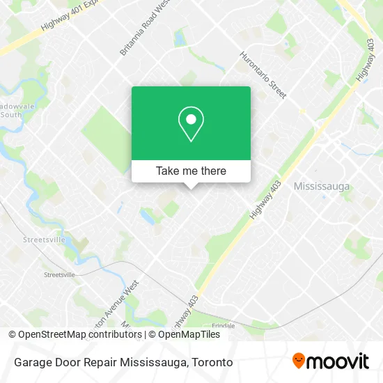 Garage Door Repair Mississauga map