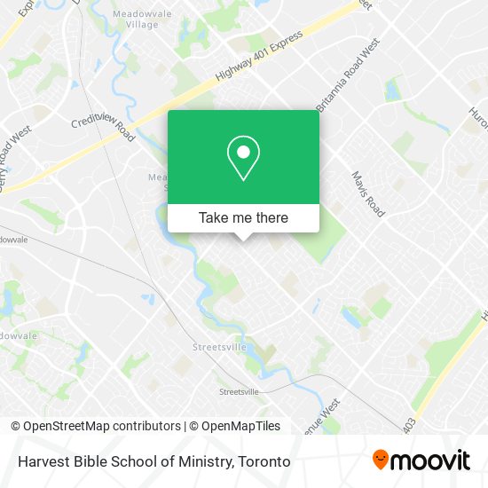 Harvest Bible School of Ministry map