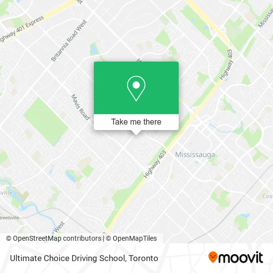 Ultimate Choice Driving School map