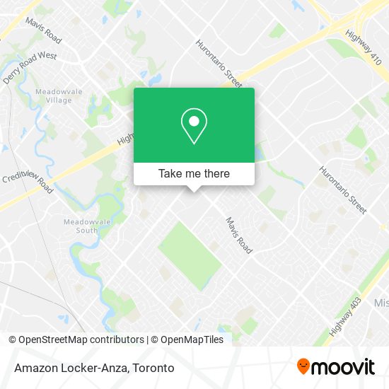 Amazon Locker-Anza map