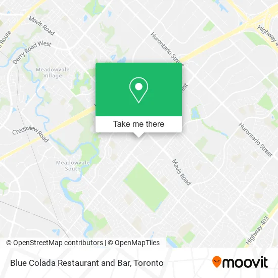 Blue Colada Restaurant and Bar map