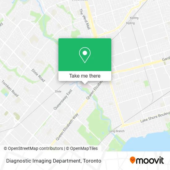 Diagnostic Imaging Department map