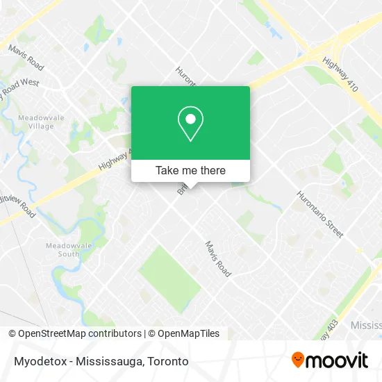 Myodetox - Mississauga map