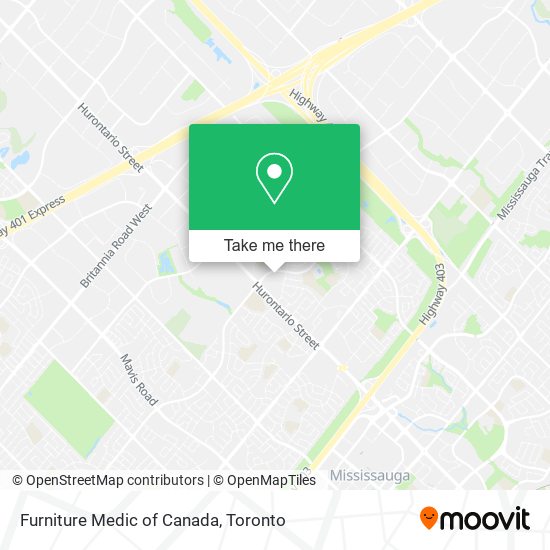 Furniture Medic of Canada map