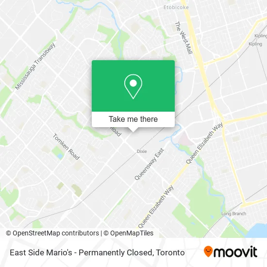 East Side Mario's - Permanently Closed map