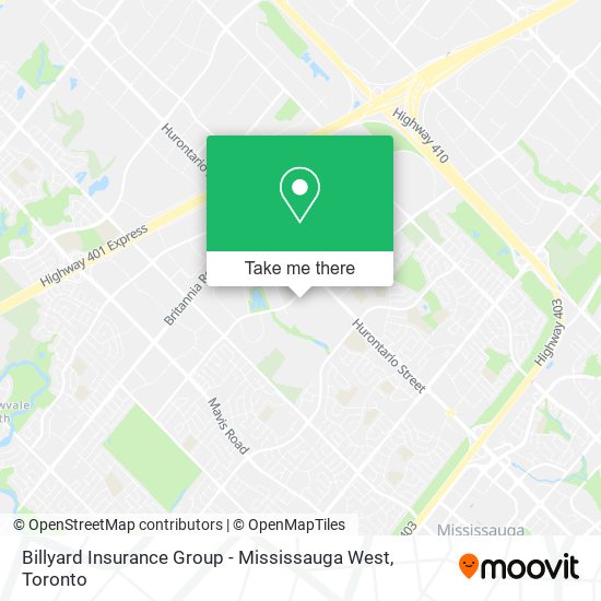 Billyard Insurance Group - Mississauga West plan