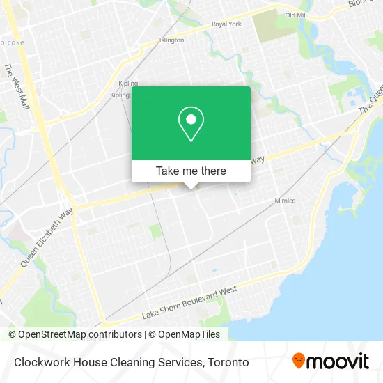 Clockwork House Cleaning Services map