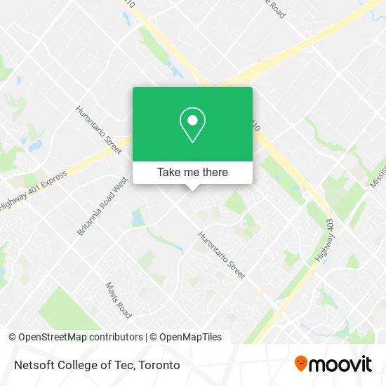 Netsoft College of Tec map