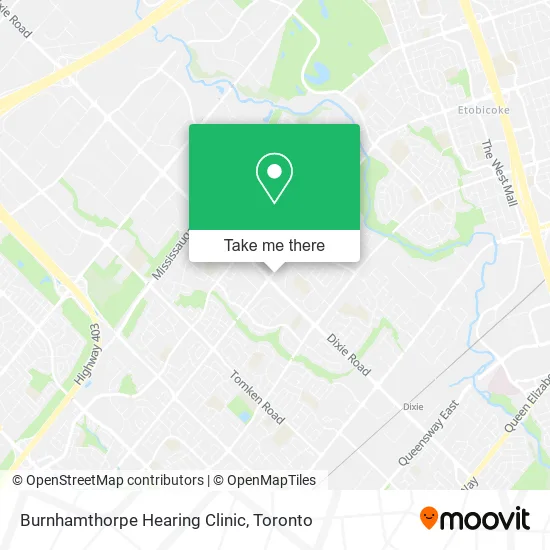 Burnhamthorpe Hearing Clinic map