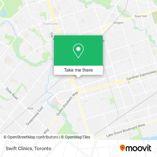 Swift Clinics map