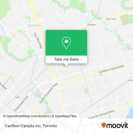 Carillion Canada Inc map