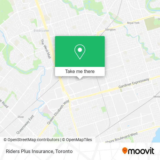 Riders Plus Insurance map