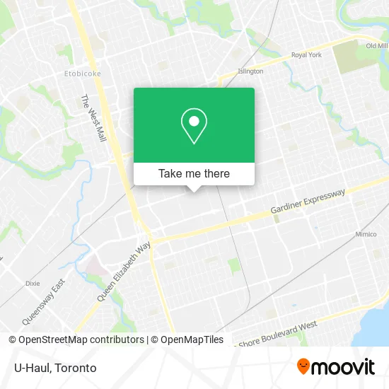 U-Haul map