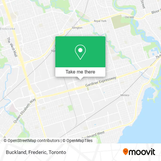 Buckland, Frederic map