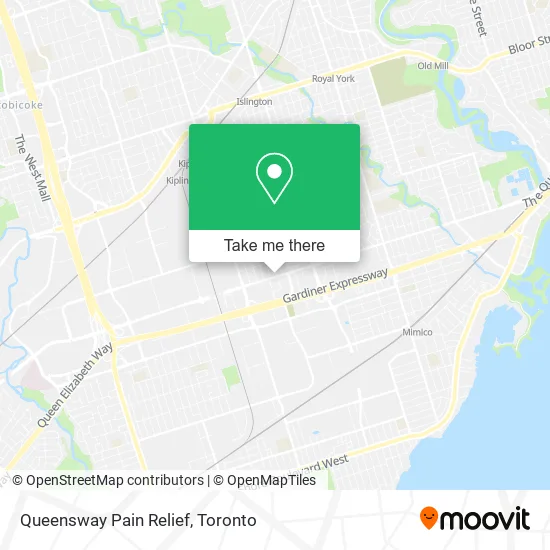 Queensway Pain Relief map