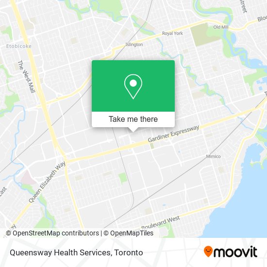 Queensway Health Services map