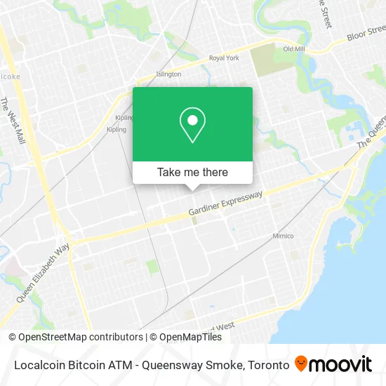 Localcoin Bitcoin ATM - Queensway Smoke map