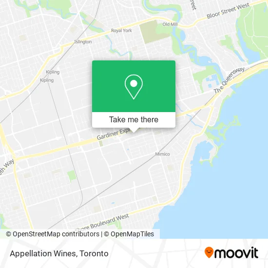 Appellation Wines map