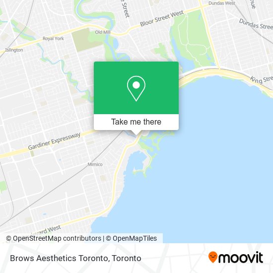 Brows Aesthetics Toronto map