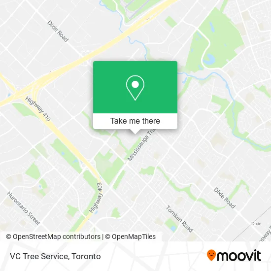 VC Tree Service map