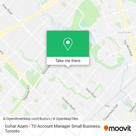 Gohar Azam - TD Account Manager Small Business map