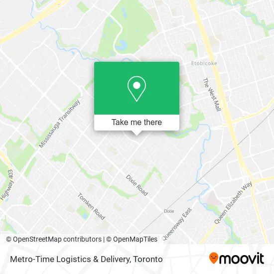 Metro-Time Logistics & Delivery map