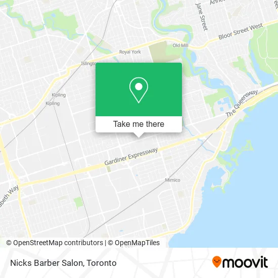 Nicks Barber Salon map