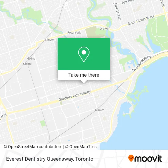 Everest Dentistry Queensway map