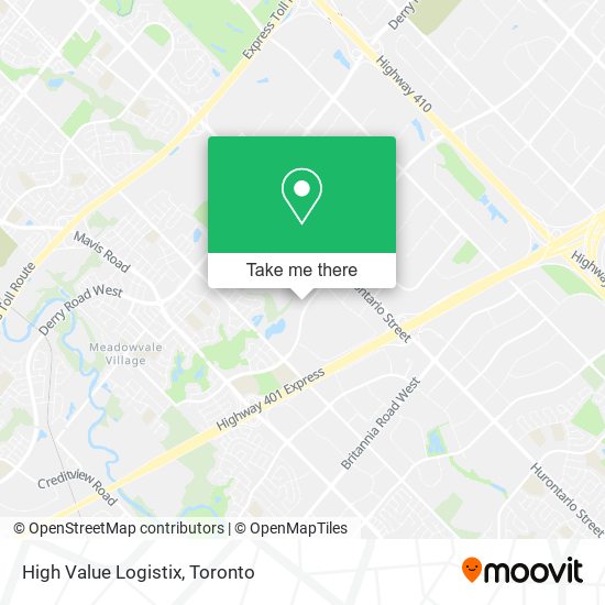 High Value Logistix map