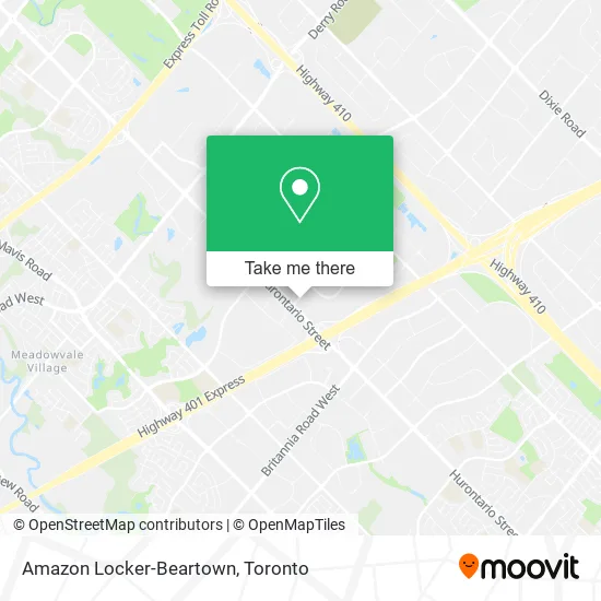 Amazon Locker-Beartown map