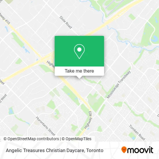 Angelic Treasures Christian Daycare map