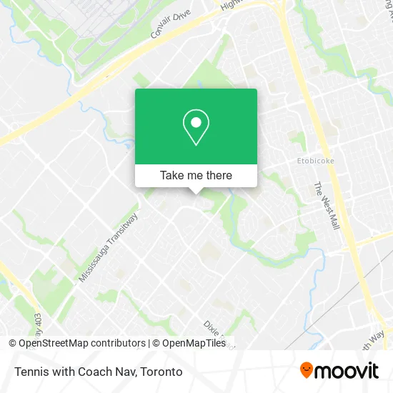 Tennis with Coach Nav map