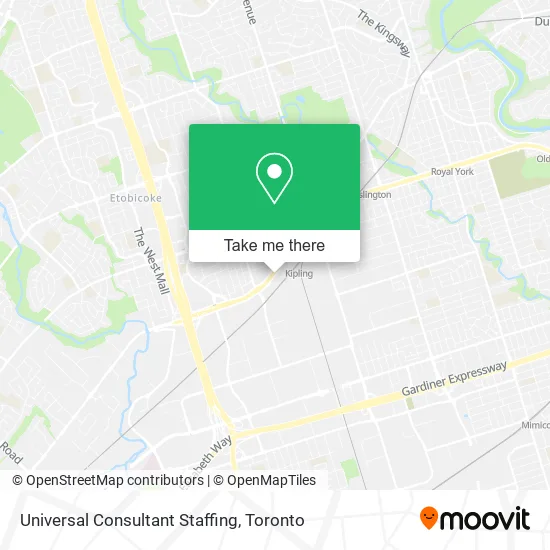 Universal Consultant Staffing map