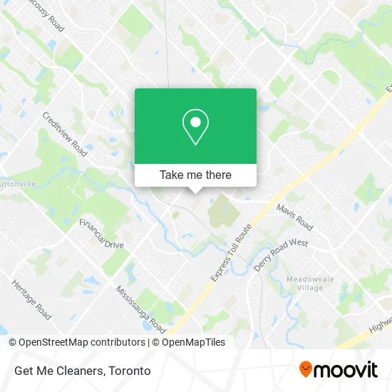 Get Me Cleaners map