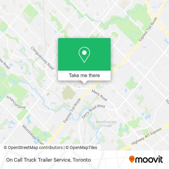 On Call Truck Trailer Service map
